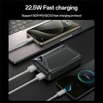 YESIDO YP82 10000mAh Power Bank Digital Display 22.5W Fast Charging Portable Charger