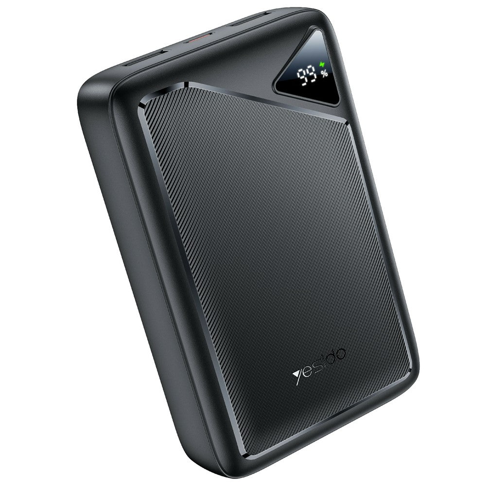 YESIDO YP81 20000mAh Power Bank Digital Display 2.4A Fast Charging Portable Charger with 2 USB + 1 Type C Ports