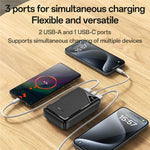 YESIDO YP81 20000mAh Power Bank Digital Display 2.4A Fast Charging Portable Charger with 2 USB + 1 Type C Ports