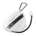 ESSAGER 10000mAh 22.5W Fast Charging Power Bank Portable Phone External Battery with Retractable Cable