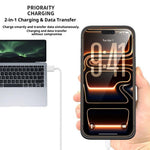 T92 Bærbart Battericover til iPhone 17 Pro 5000mAh Powerbank Beskyttelsescover med Stander