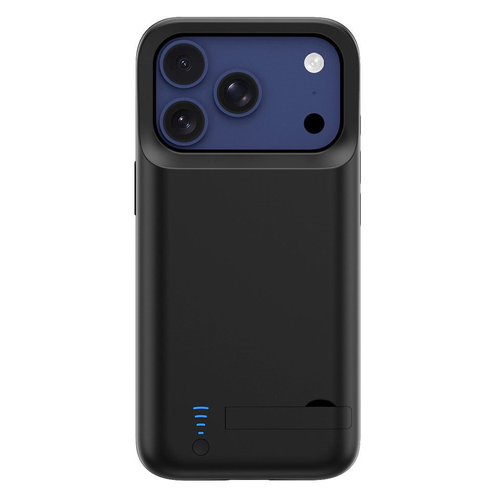 T92 Bærbart Battericover til iPhone 17 Pro 5000mAh Powerbank Beskyttelsescover med Stander
