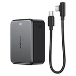 ACEFAST M28-10000 10000mAh Powerbank 22.5W Hurtig Opladning 2 Type-C + USB-A Telefonoplader med Kabel