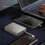 MOMAX 1-POWER F.PASS+ 20000mAh Magnetic Power Bank with Hidden USB-C Cable Portable Fast Charging Charger