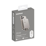 MOMAX 1-POWER F.PASS+ 20000mAh Magnetic Power Bank with Hidden USB-C Cable Portable Fast Charging Charger