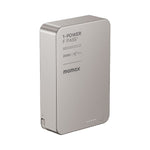MOMAX 1-POWER F.PASS+ 20000mAh Magnetic Power Bank with Hidden USB-C Cable Portable Fast Charging Charger