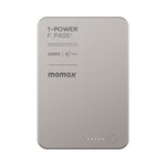 MOMAX 1-POWER F.PASS+ 20000mAh Magnetic Power Bank with Hidden USB-C Cable Portable Fast Charging Charger