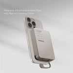 MOMAX 1-POWER F.PASS+ 20000mAh Magnetic Power Bank with Hidden USB-C Cable Portable Fast Charging Charger