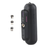 PUP-0373-V2 3200mAh Mini Power Bank Portable Charger with iP + Micro + Type-C Magnetic Connectors