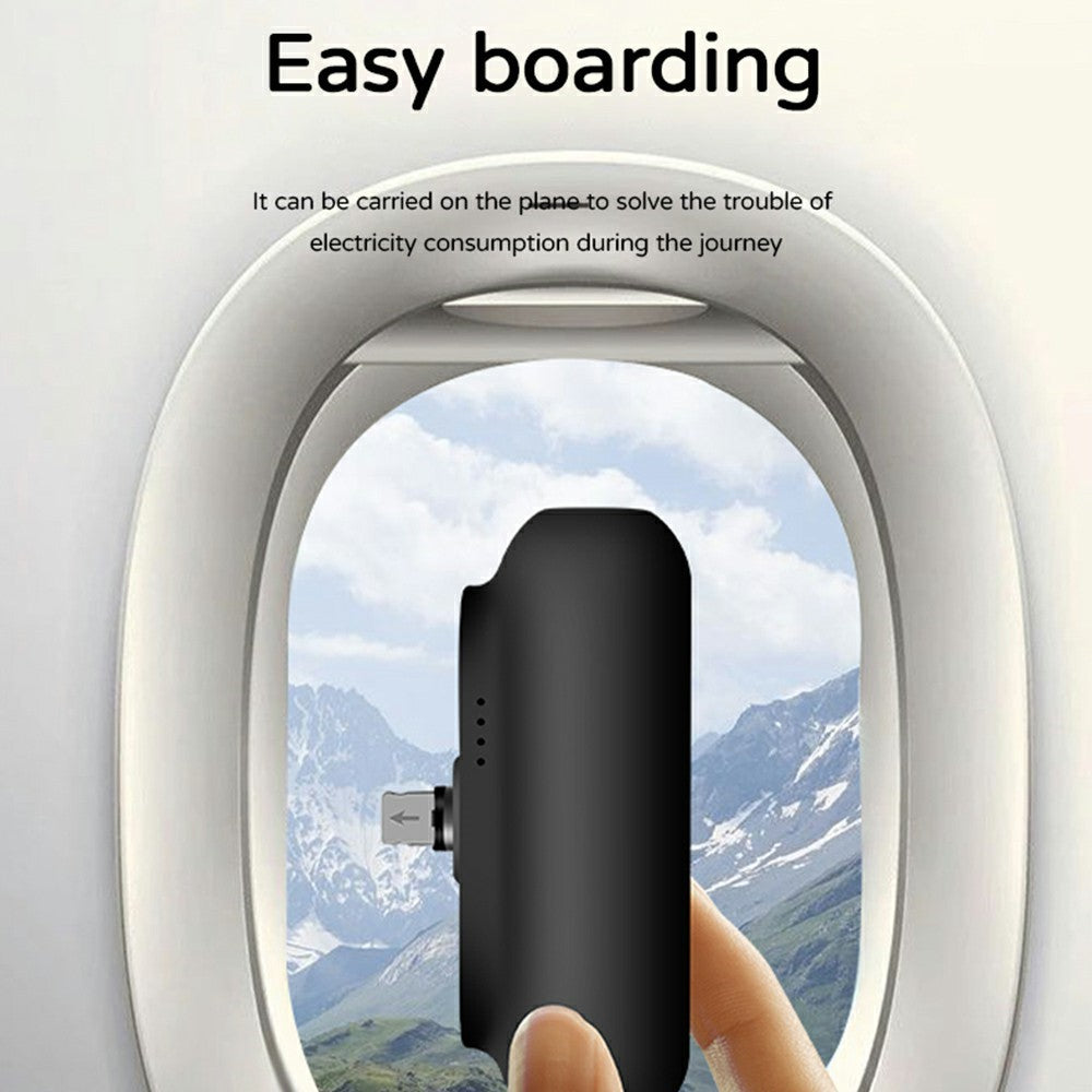 PUP-0373-V2 3200mAh Mini Power Bank Portable Charger with iP + Micro + Type-C Magnetic Connectors