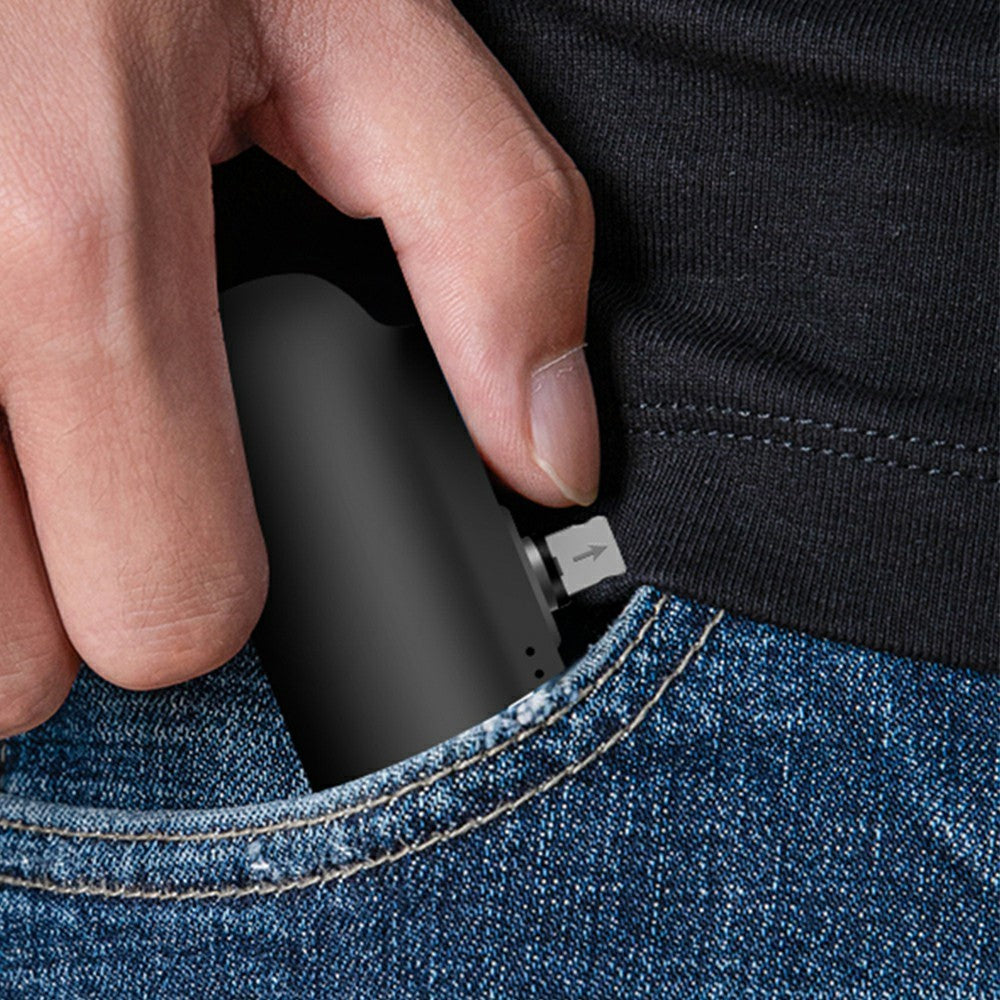 PUP-0373-V2 3200mAh Mini Power Bank Portable Charger with iP + Micro + Type-C Magnetic Connectors