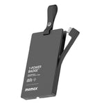 MOMAX 1-Power Badge+ Power Bank Wireless Tracker 2510mAh Smart Locator with Flashlight