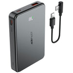 ACEFAST M31-10000 22.5W Magnetisk Snabbladdningsbar Powerbank med Kabel 10000mAh Bärbar mobilladdare
