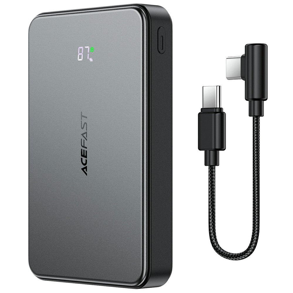 ACEFAST M31-10000 22.5W Magnetisk Snabbladdningsbar Powerbank med Kabel 10000mAh Bärbar mobilladdare