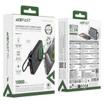 ACEFAST M31-10000 22.5W Magnetisk Snabbladdningsbar Powerbank med Kabel 10000mAh Bärbar mobilladdare