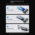 YESIDO YP99 Power Bank 10000mAh 20W Fast Charging Portable Charger with Built-in Cable for Mobile Phone