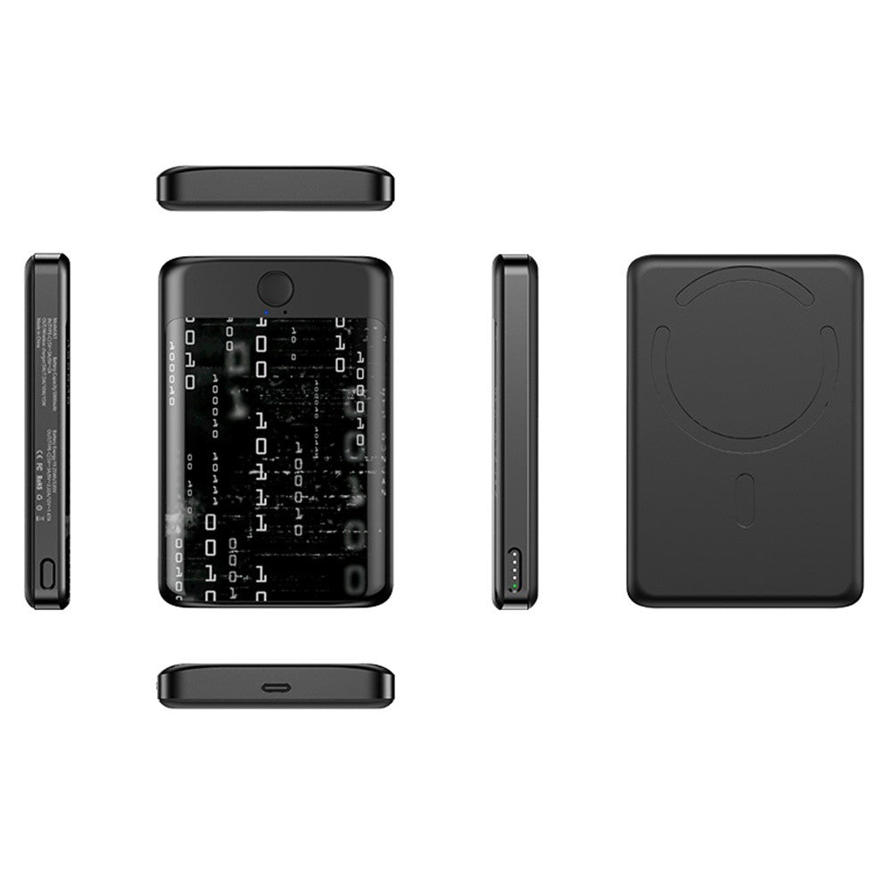 AI1 Mobil AI-oversætter Bærbar Powerbank 5000mAh Semi Solid State Batteri 15W Trådløs Opladerstation til Rejser Forretning
