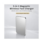 C70 5000mAh Ultra Slim Magnetic Power Bank 15W Dual Cooling Compatible with MagSafe Wireless Charger