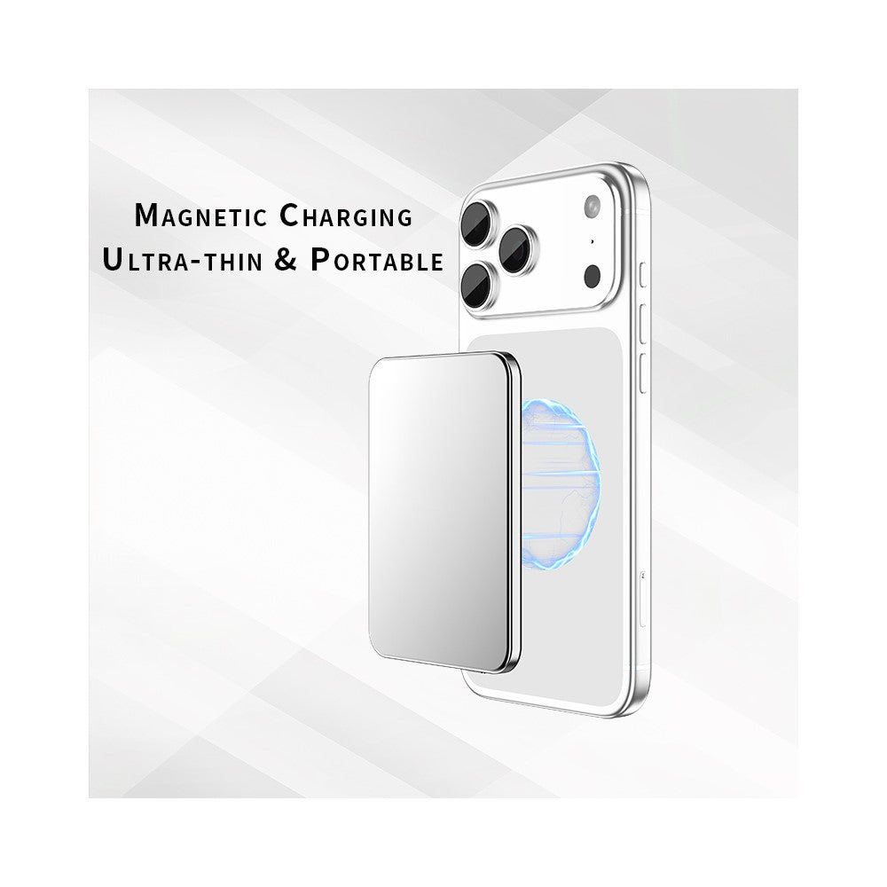 C70 5000mAh Ultra Slim Magnetic Power Bank 15W Dual Cooling Compatible with MagSafe Wireless Charger