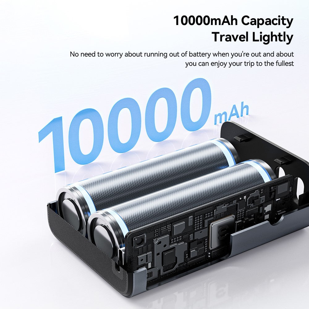 ESSAGER ES-D026 45W Smart Display 10000mAh Power Bank TFT Screen Built-in Type-C Cable 45W Fast Charging Charger