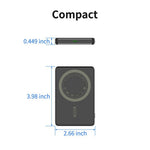 C0525 5000mAh Magnetic Wireless Power Bank 15W Fast Charging Portable Charger External Battery Pack