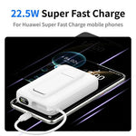 C1055 10000mAh Powerbank 15W Magnetisk Trådløs Bærbar Oplader Indbygget Type-C Kabel og Støttefod