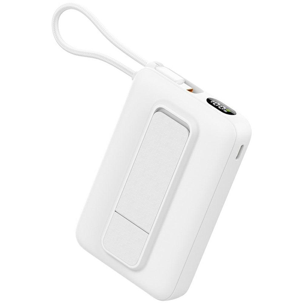 C1055 10000mAh Powerbank 15W Magnetisk Trådløs Bærbar Oplader Indbygget Type-C Kabel og Støttefod