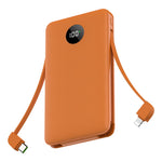 C1029 Power Bank 10000mAh 22.5W Fast Charging Built-in Cables LED Display Portable Charger