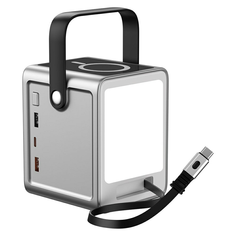 WIWU PS300 50000mAh Power Bank PD 100W Fast Charging 15W Wireless Charger with LED Light for Outdoor Camping