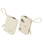 WEKOME WP-117 20000mAh Power Bank PD 65W Fast Charging Battery Pack with Built-in Type-C Cable