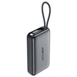 ACEFAST M32-10000 Power Bank 10000mAh PD 35W Fast Charging Portable Charger with Built-in Retractable USB-C Cable