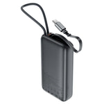 ACEFAST M32-10000 Power Bank 10000mAh PD 35W Fast Charging Portable Charger with Built-in Retractable USB-C Cable