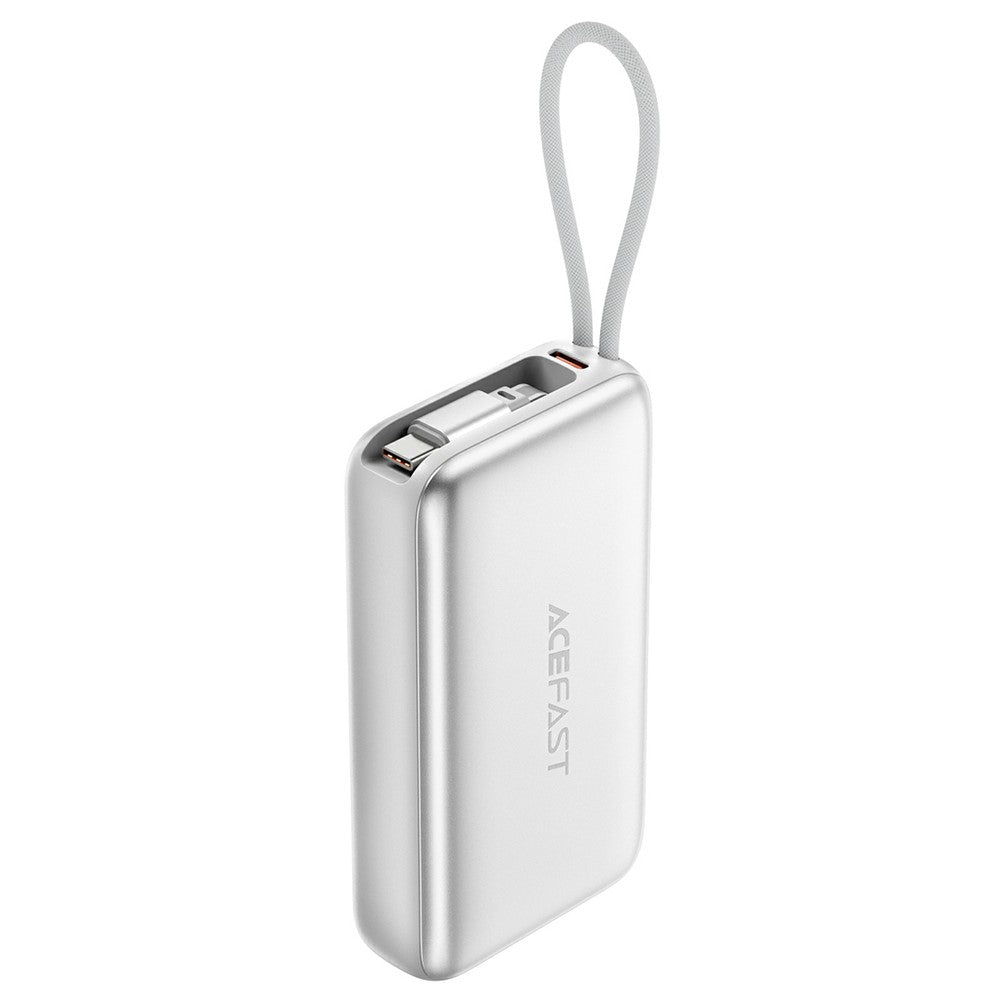 ACEFAST M32-10000 Power Bank 10000mAh PD 35W Fast Charging Portable Charger with Built-in Retractable USB-C Cable