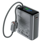 ACEFAST M48 T203ALF 10000mAh 22.5W Power Bank Built-in Type-C + iP Cables OLED Display Portable Charger