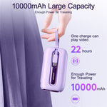 JOYROOM JR-L012 22.5W Fast Charging Power Bank 10000mAh Portable Charger Mini External Battery Pack Built-in iP+Type-C Cables