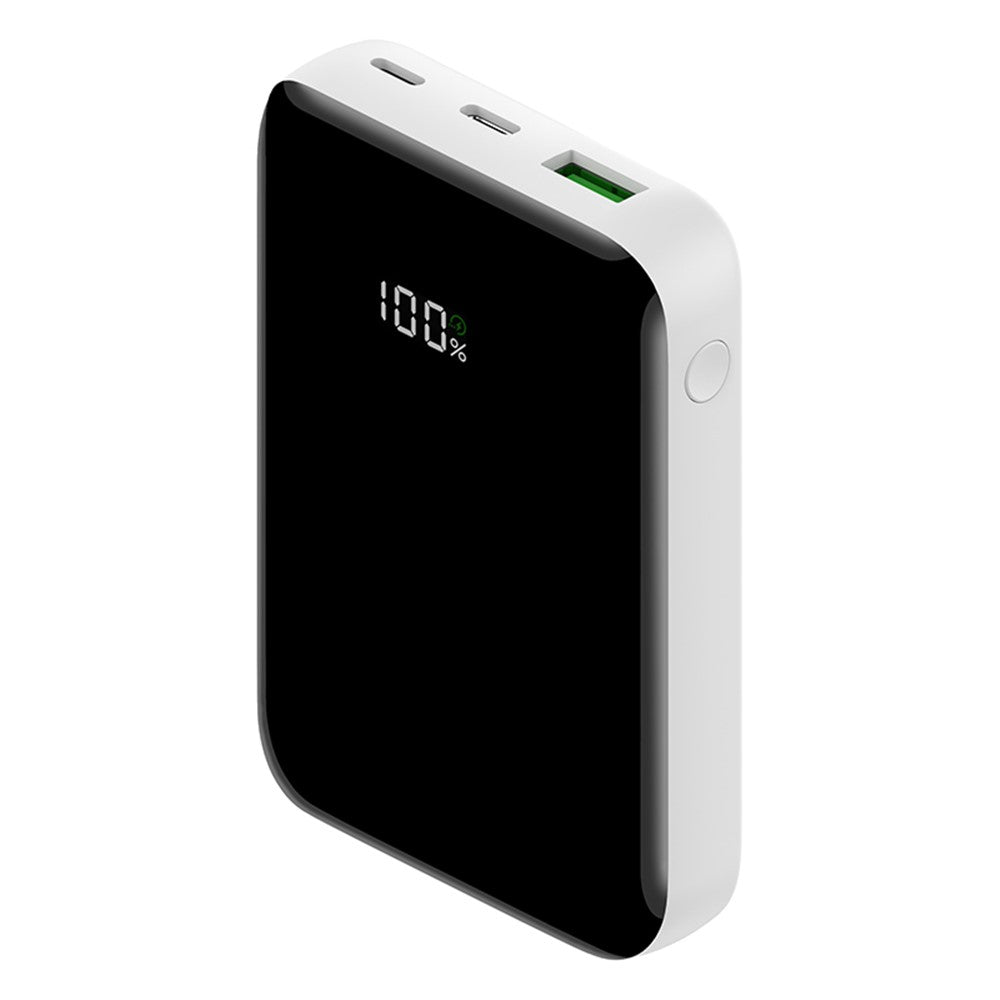 C1018 PD 20W 10000mAh Digital Display Power Bank Portable Phone Charger Mini External Battery Pack with USB-A / Type-C Output