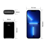 C1018A 5V 2,4A 10000mAh Power Bank med digitalt display Bærbar Telefonoplader Mini Eksternt Batteri med USB-A / Type-C Udgang