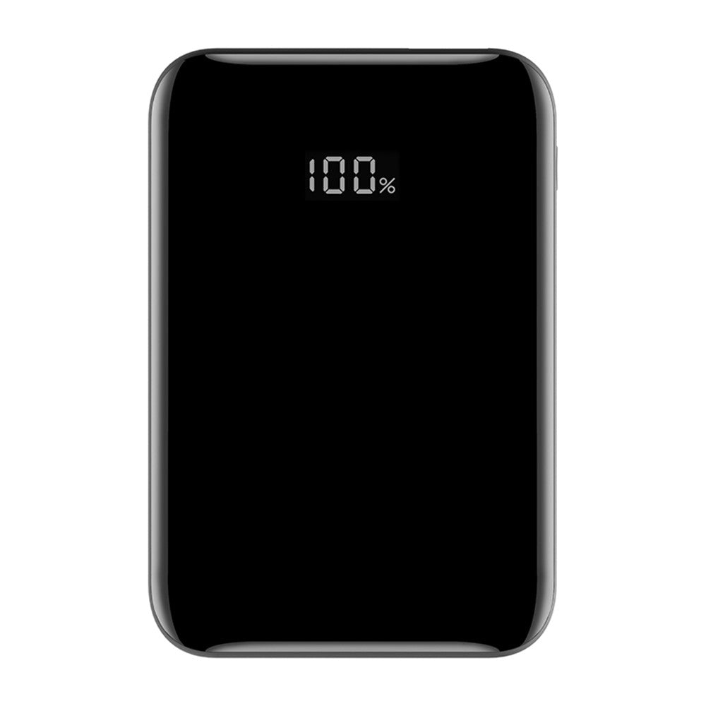 C1018A 5V 2,4A 10000mAh Power Bank med digitalt display Bærbar Telefonoplader Mini Eksternt Batteri med USB-A / Type-C Udgang