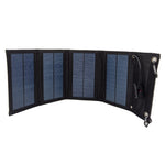 10W 4 Foldable Solar Panel Waterproof Portable Solar Charger with Carabiner for Outdoor Camping, Hiking