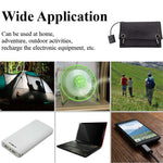10W 4 Foldable Solar Panel Waterproof Portable Solar Charger with Carabiner for Outdoor Camping, Hiking