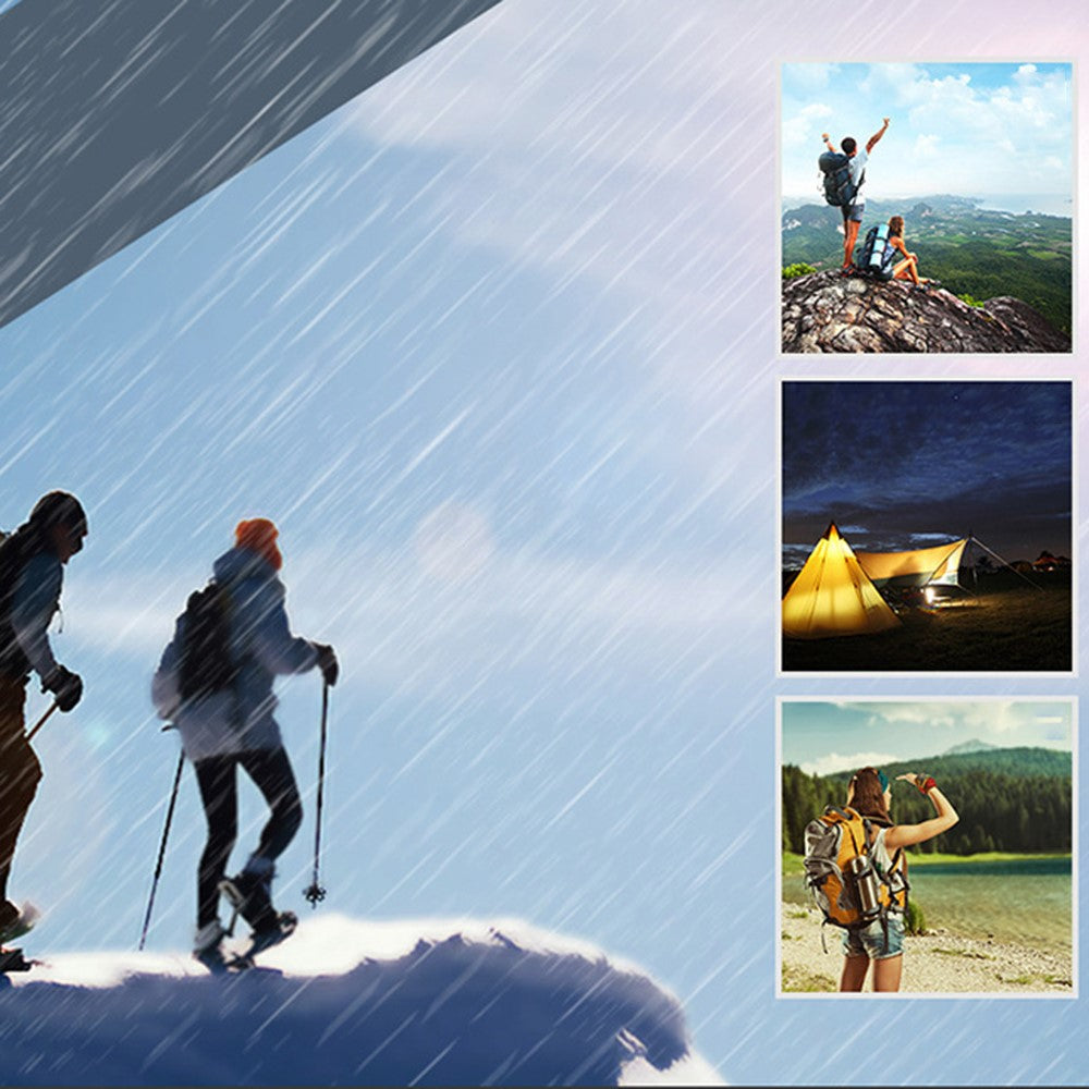 10W 4 Foldable Solar Panel Waterproof Portable Solar Charger with Carabiner for Outdoor Camping, Hiking
