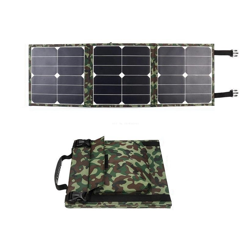40W 3 Sammenfoldelige Solpaneler IP65 Vandafvisende Bærbar Camouflage Soloplader til Camping, Vandring, Rejser