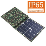 40W 3 Sammenfoldelige Solpaneler IP65 Vandafvisende Bærbar Camouflage Soloplader til Camping, Vandring, Rejser