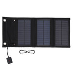8W Sammenfoldeligt Solpanel Monokrystallinsk Silicium Bærbart Udendørs Telefon Soloplader Powerbank
