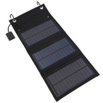 8W Sammenfoldeligt Solpanel Monokrystallinsk Silicium Bærbart Udendørs Telefon Soloplader Powerbank