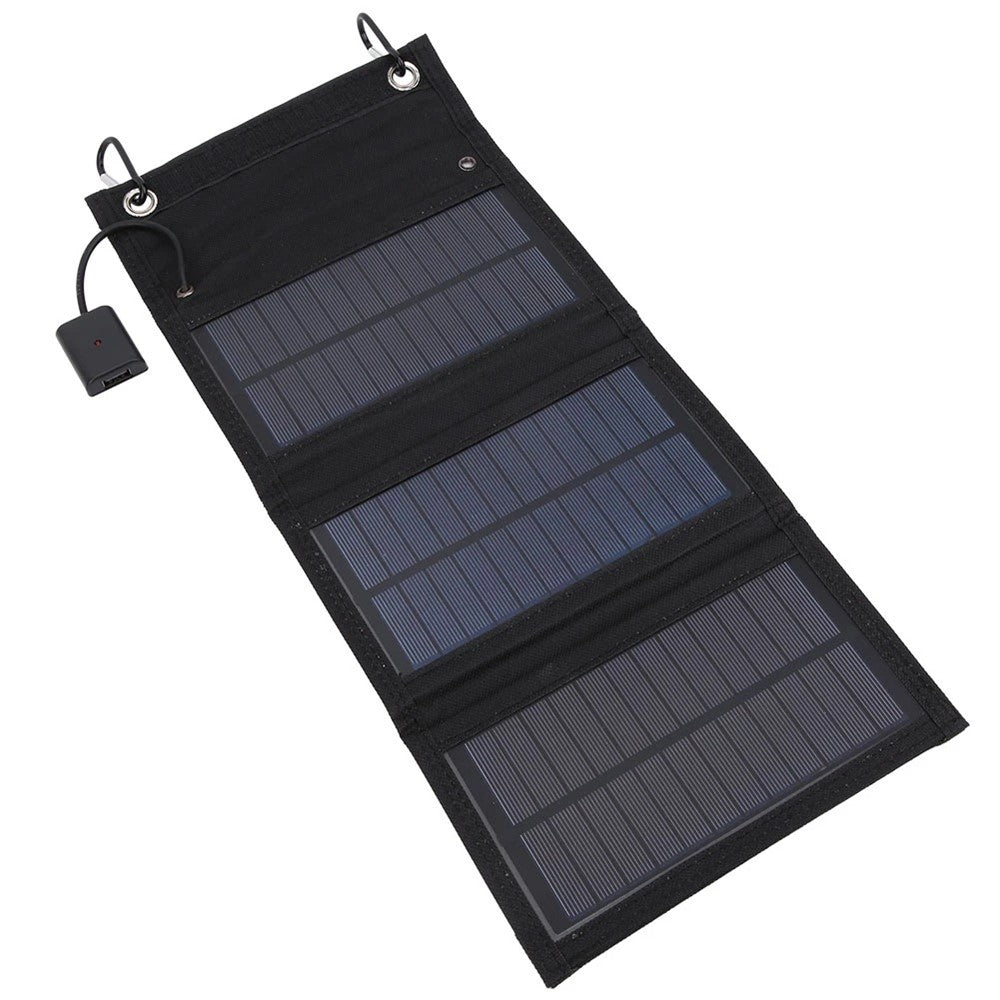 8W Sammenfoldeligt Solpanel Monokrystallinsk Silicium Bærbart Udendørs Telefon Soloplader Powerbank