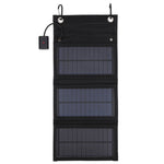 8W Sammenfoldeligt Solpanel Monokrystallinsk Silicium Bærbart Udendørs Telefon Soloplader Powerbank