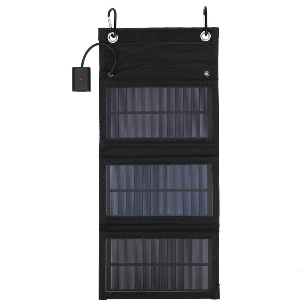 8W Sammenfoldeligt Solpanel Monokrystallinsk Silicium Bærbart Udendørs Telefon Soloplader Powerbank