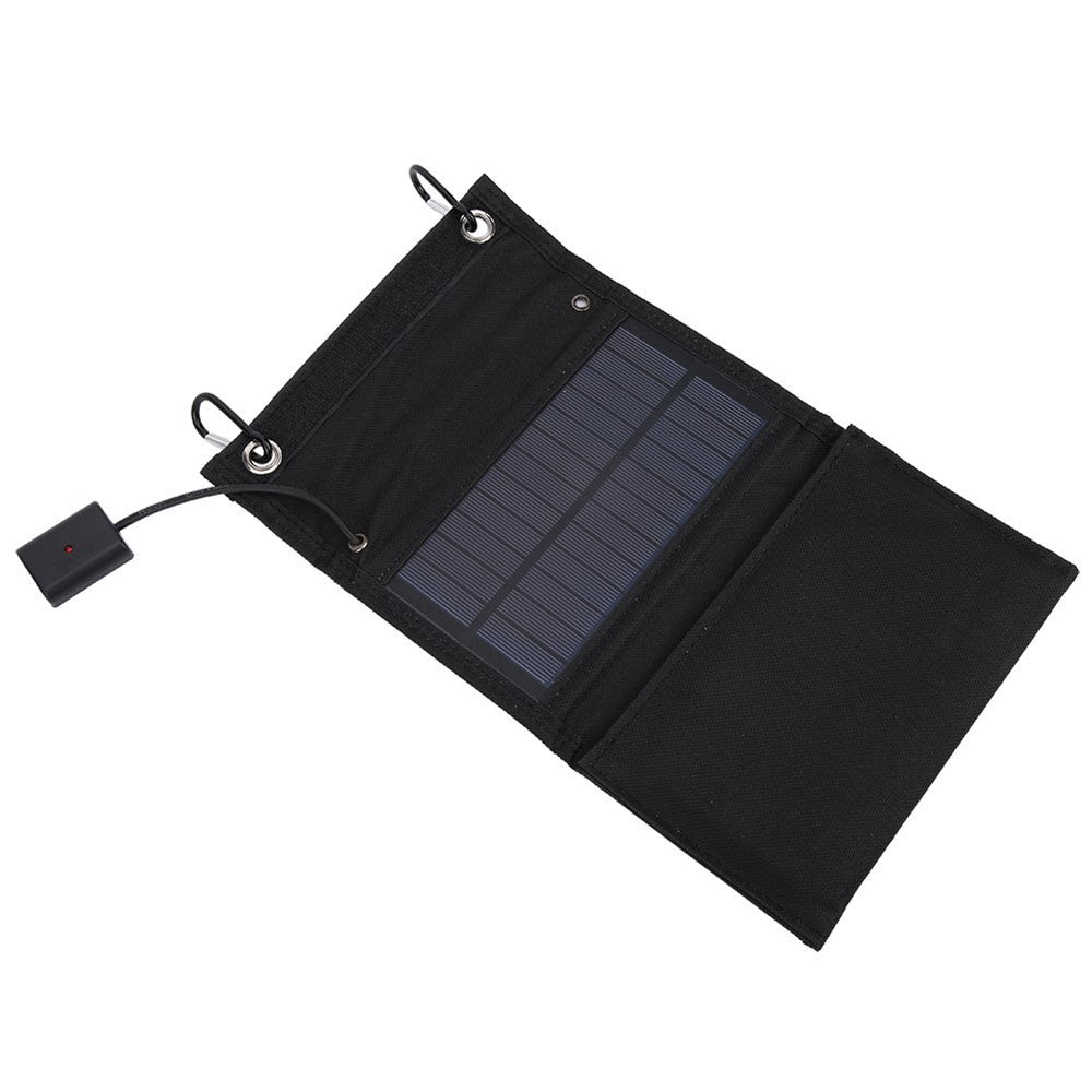 8W Sammenfoldeligt Solpanel Monokrystallinsk Silicium Bærbart Udendørs Telefon Soloplader Powerbank