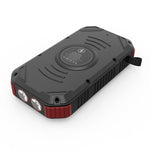 ES983S Solar Power Bank 30000mAh Portable Charger 18W Fast Charging Wireless Charger with Flashlight